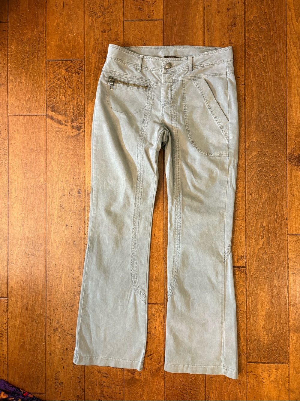 XCVI Style 2497 Olive Green Utility Cargo Pants Size S Cotton Stretch